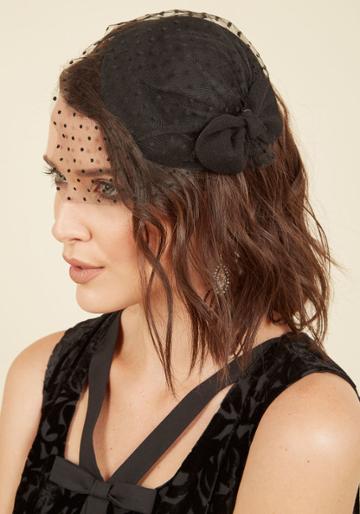  From Gumdrops To Petite Cupcakes, Today&rsquo;s Dessert Table Is Completely Bedecked - Like You Are In This Bow-topped Fascinator! Secured By A Metal Headband That&rsquo;s Accented With Sleek Black Ribbon, This Deep Red Hat Flaunts A Swiss-dotted Overlay