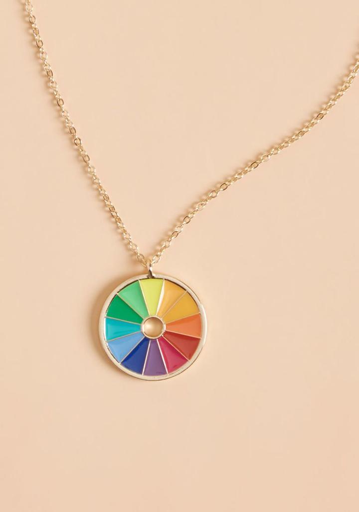 Modcloth Ain't Tint Fun? Pendant Necklace