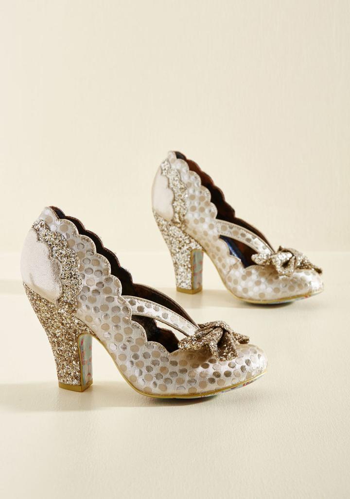 Irregularchoice Patterns At Display Metallic Heel