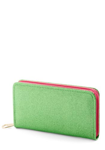 More Bling for Your Buck Wallet in Green