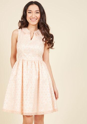  Commendable Character Fit And Flare Dress In Xs
