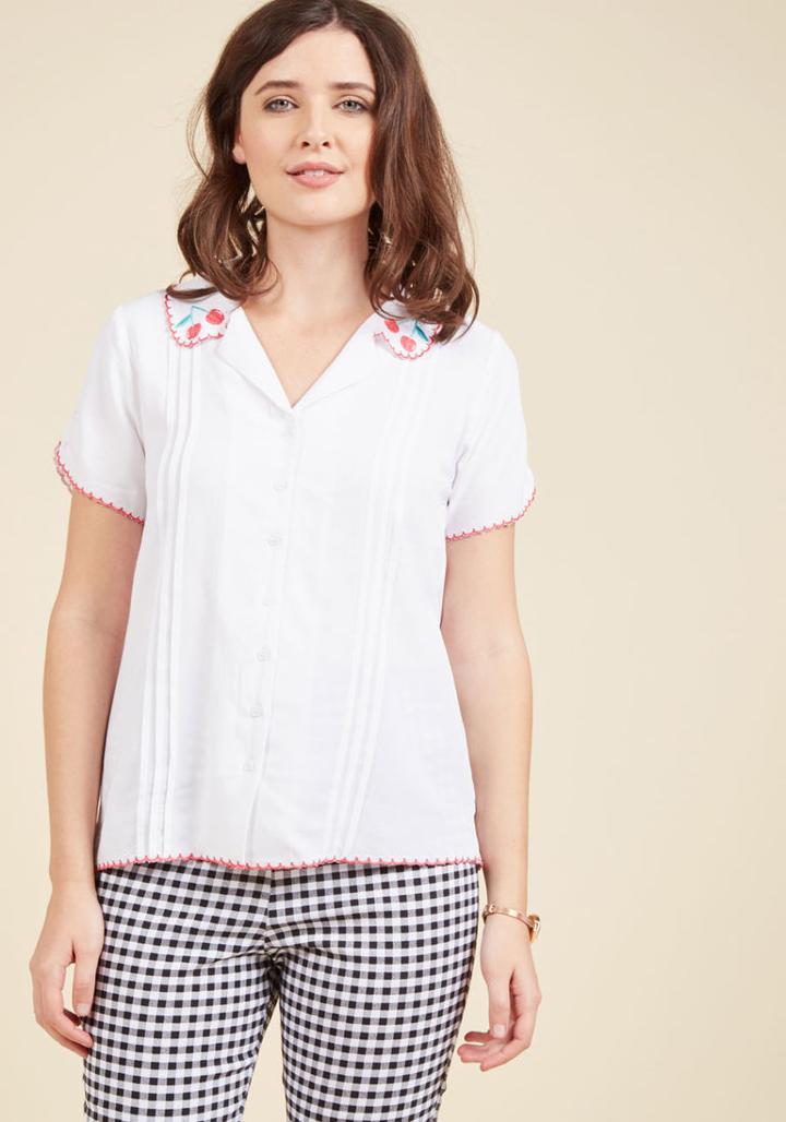  Delicious Detour Button-up Top In 4x