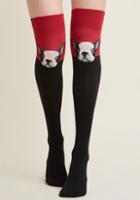Modcloth Frenchie Lasts Forever Thigh Highs