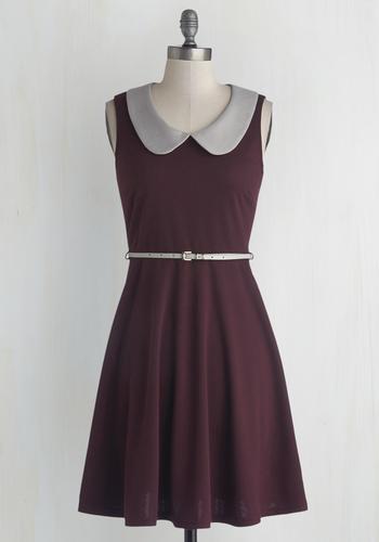  Work To Play Dress In Eggplant In M
