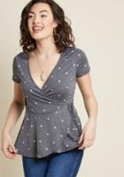 Modcloth Welcoming Wednesday Wrap Top In S