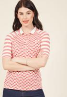  Seafaring Sweetheart Knit Top In L