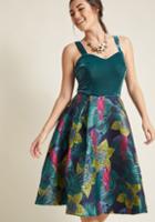Collectif Collectif Bringing Brilliance Fit And Flare Dress In Xxl