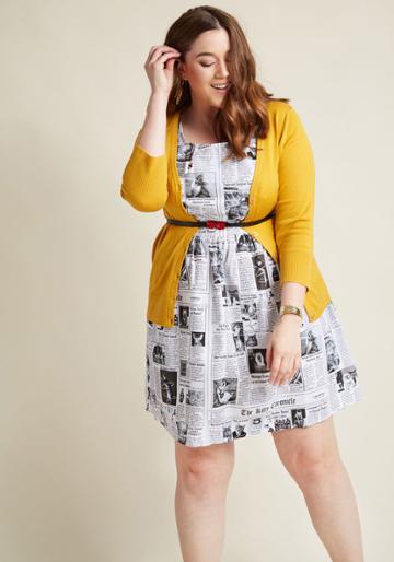 Retrolicious Start Spreading The Mews A-line Dress In S