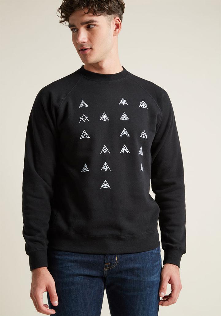 Modcloth Tri As I May Men's Graphic Sweatshirt In Xl