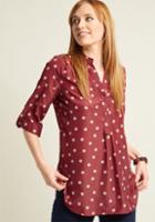 Modcloth Hosting For The Weekend Tunic In Merlot In L