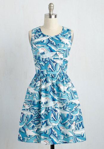  Land Before Sublime A-line Dress In Sharks In Xl