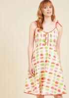  Waving From The Waterfront A-line Dress In Melon In Xxs