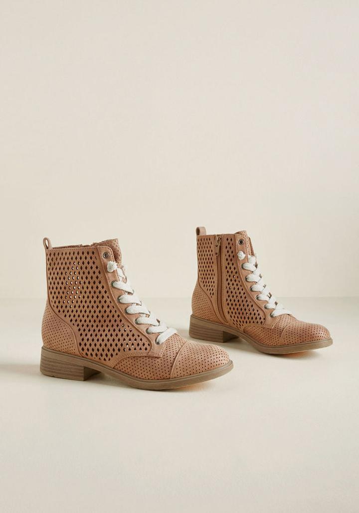 Modcloth Airy Step You Take Cutout Boot In 7