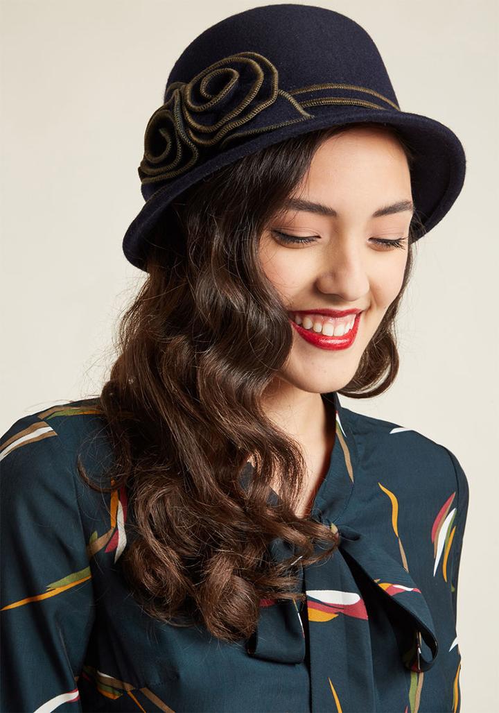 Modcloth Presenting As Posh Wool Cloche Hat