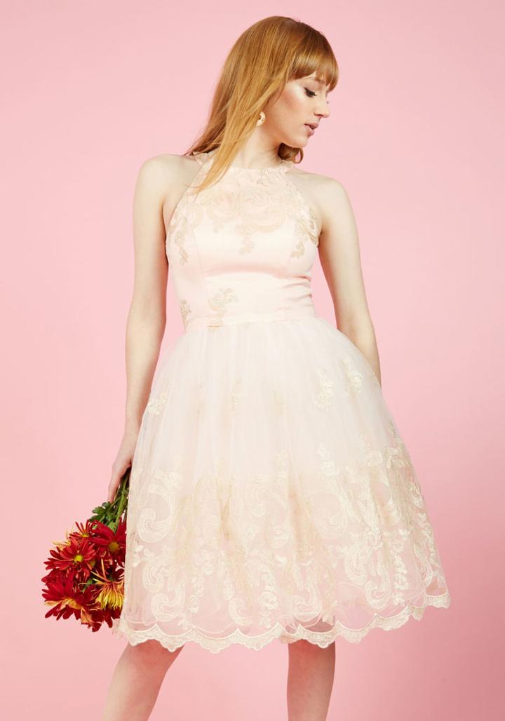 Modcloth Eloquent Admirer Lace Dress