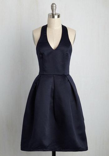  A Sight To Remember Fit And Flare Dress In Midnight In Xs