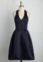  A Sight To Remember Fit And Flare Dress In Midnight In Xs
