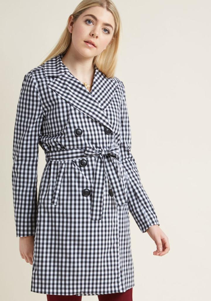 Modcloth Insert Exuberance Here Trench In 4x