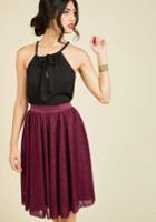  Tulle Of The Trade A-line Skirt In Burgundy In 3x