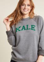 Modcloth Ivy Leaf Education Graphic Sweatshirt In Xl