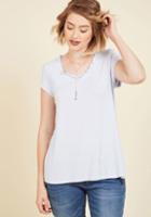 Modcloth Everyday Optimism T-shirt In Pastel Blue