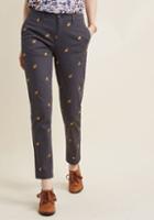 Modcloth Legendary Lifestyle Pants In Grey Bee In L