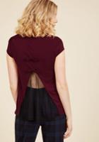  Pardon My Pep Top In Burgundy In S