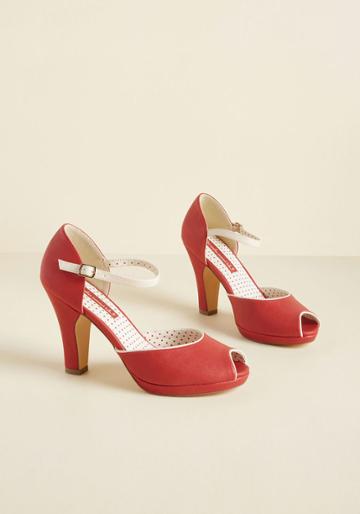 Baitfootwear B.a.i.t. Footwear Sentimental Sass Peep Toe Heel In 7