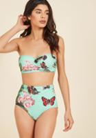 Modcloth Waterfront Flaunt Swimsuit Bottom In Nature