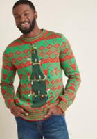 Modcloth All I Want For Christmas Is Brew Men's Sweater In Xxl