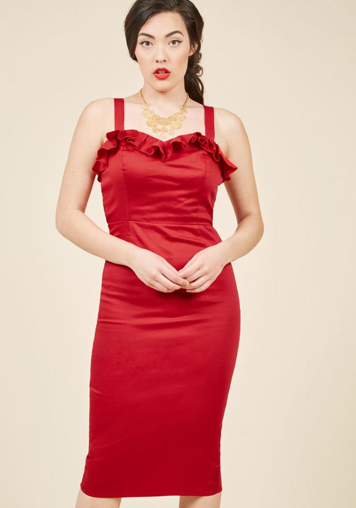  Vivacious Vixen Sheath Dress In S