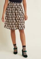 Modcloth Express To Impress A-line Midi Skirt In M