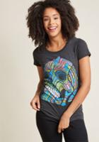 Modcloth Fearlessly Fierce Graphic Tee In L