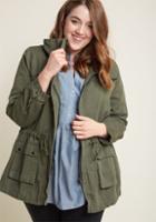 Modcloth Escape Into Nature Jacket In Moss In M