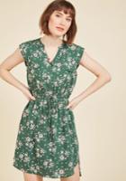  A Way With Woods Floral Dress In Fern In S