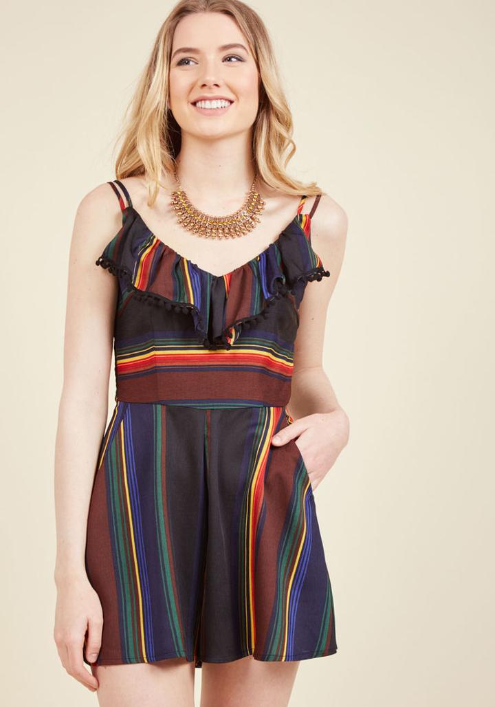 Modcloth Sunshine Rhumba Romper In L