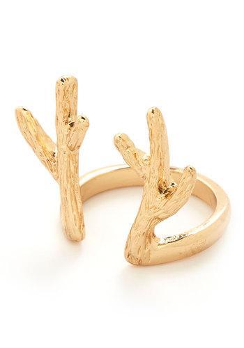 Modcloth Antler To Your Questions Ring