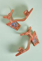 Chelseacrew Chelsea Crew Unforgettably Embroidered Block Heel In 40
