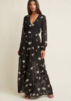 Modcloth Marveled Mystique Floral Maxi Dress In L