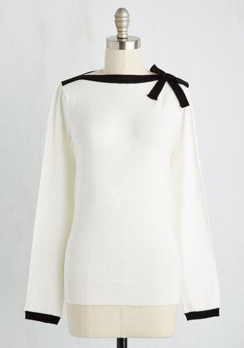 Mak Cute On Cue Sweater In White