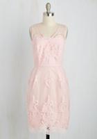 Modcloth Outstanding On Ceremony Dress In Blush