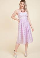  Sweet Sunday Midi Dress In Violet In 2x