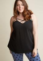 Modcloth Transition Accomplished Tank Top In Black In 2x