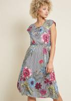 Modcloth Surefire Fun Knit Midi Dress In Print Mix In 3x