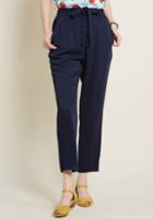 Modcloth Back In A Sash Pants In Navy In L