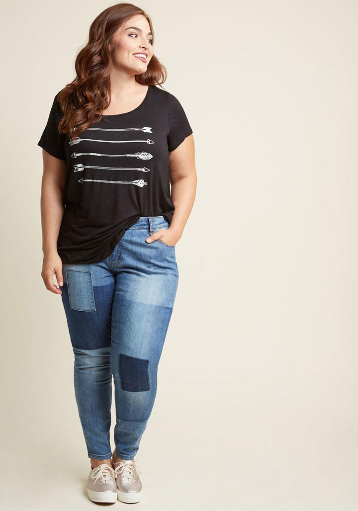 Modcloth Your Hour Of Knee Jeans - 14-22 In 22