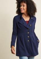 Modcloth Button-up Lightweight Jacket With Pockets In S