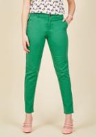 Modcloth Ease Of Versatility Pants In Clover