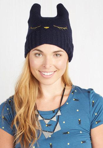 Anaaccessoriesinc Cat Nap Hat In Navy