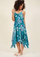 Modcloth Two Ways, All Day Midi Dress In Meadow In L